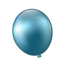 Chroom ballon blauw